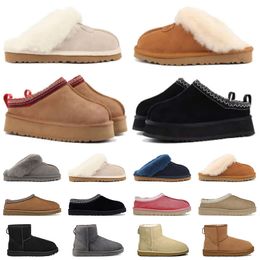 Ugg Ugglis Slippers Uggsboot Ug Ugh Uggz Tasman Slippers Tazz Designer Slides Women Platform Fluffy【code ：L】Fur Ultra Mini Sneaker Woman Bottega Snow Winter  Booties