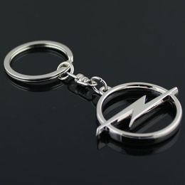 5pcs lot Fashion Metal 3D Car Logo Keychain Key Chain Keyring Key Ring Chaveiro Llavero For Opel Auto Pendant Car Accessories Whol2543