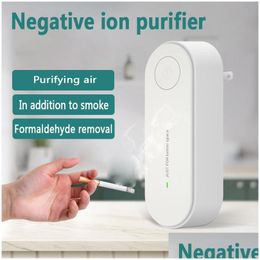 Essential Oils Diffusers Portable Air Purifier Anion Purification Xiomi Freshener Ioniser Cleaner Dust Cigarette Smoke Toilet Deodor Ot5Qt