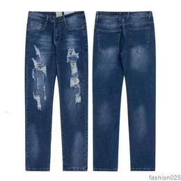 Men's Designer jeans High Quality inkjet Graffiti micro-horn jeans Luxury denim Gallery Sweat Department pants distressed torn black blue purple jeans 2LX2K