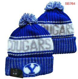 Alabama Crimson Tide Beanies Cougars Beanie North American College Team Side Patch Winter Wool Sport Knit Hat Skull Caps