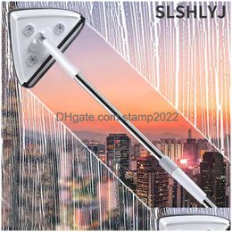 Other Housekeeping Organization Housekee 2631M Triangle Glass Wiper Telescopic Rod Windows Cleaning Brush Window Cleaner Professio Dhz8A