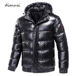 Men s Jackets DIMUSI Winter Fashion Men Cotton Warm Parkas Down Hoodies Coats Casual Outdwear Thermal Mens Clothing 231208