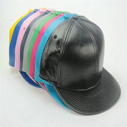 2017 New Leather Blank No brand snapback caps baseball Hats263F