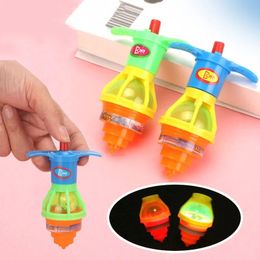 Spinning Top Led Gyroscope Flash Luminous Tops Toy Colourful Ejection Flashing Children Classic Toys 231207