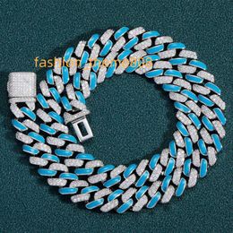 Reasonable Price fine Stainless Steel Bracelets Hip Hop Iced Out Moissanite Cuban Chain Necklace Jewellery For Women