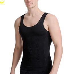 Men Body Shaper Slimming T Seamless Corset Vest Belly Control Compression Abdomen Shirt Workout Tank Tops Gym