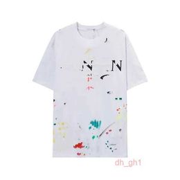 Lanvins Men's T-shirts Men's Fashio 2023 Lanvin Hoodie New Soft Wrinkle Resistant Printing Letters Casual Student Couple Short Lanvins UY93