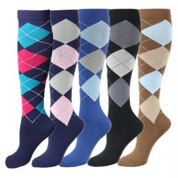 Men's Socks Copper Compression Men Women Anti Fatigue Pain Relief Knee High Stockings 20-30 MmHg For Running Athletic Pregnancy XL