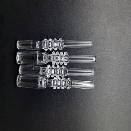 10mm 14mm 18mm Quartz Tip Smoking Accessories For Nectar Collector Kit Dab Straw Tube Drip Tips Glass Water Bongs Partner VS Ceramic 12 LL