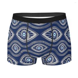 Underpants Greek Mati Mataki Matiasma Evil Eye Pattern Breathbale Panties Man Underwear Ventilate Shorts Boxer Briefs