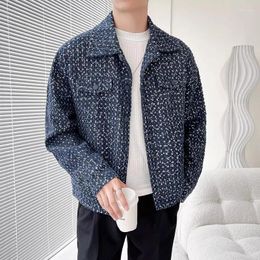 Men's Jackets 2023 Sping Autumn Trend Personalized Embroidered Sequinscasual Coat Male Casual Loose Cardigns Trendy Clothing