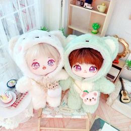 Doll House Accessories Clothes Rompers Fur Coat Mini Cute Bags Toys Idol Outfit Suit Cat Animal 20cm Clothes Cot 231207