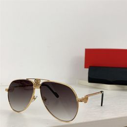 New fashion design pilot sunglasses 0516S exquisite metal frame inlaid with diamonds simple and elegant style versatile outdoor uv400 protection eyewear