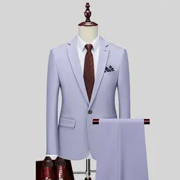 Men's Suits High Quality (suit Trousers) Two-piece Business Career Is Decorated Body Man Groom Wedding Dress Four Seasons