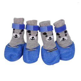 Dog Apparel 2024 Winter Pet Boots Socks S/M/L Size Waterproof Rain Shoes Non-slip Rubber Puppy 4 Pieces/Set