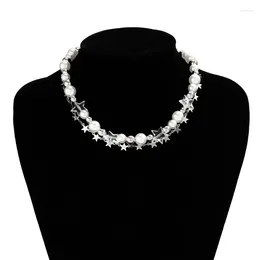 Chains Pearls Beaded Exquisite High-grade Girlfriends Adjustable Fashion Necklace F0S4