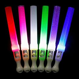 Led Rave Toy 1Pc LED Glow Stick Luminous Concert Cheering Tube Battery Powered Wedding Party Light Toys 231207