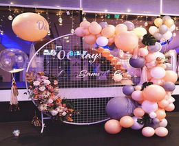 5878cm Circle Balloon Stand Hoop Holder Wedding Round Balloon Flower Background Arch Frame Baby Shower Outdoor Party Decoration Y7326016