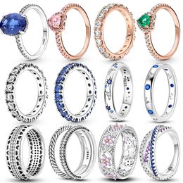 Wedding Rings Rings For Women 100% 925 Sterling Silver Star Moon Colourful Zircon Rings Fine Wedding Engagement Birthday Jewellery Gifts 231208