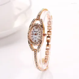 Wristwatches Watches Bracelet For Women Alloy Diamond Women'S Watch Fashion Casual Dress Girl Gifts