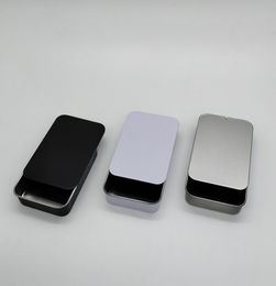 Size 90x60x21mm small sliding storage box mint mini metal case gift lip balm tin box2129176