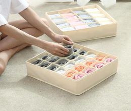 Washable underwear bra Organiser Clothes Storage Box Closet foldable Dormitory case Scarf Tie Socks Y11133567992