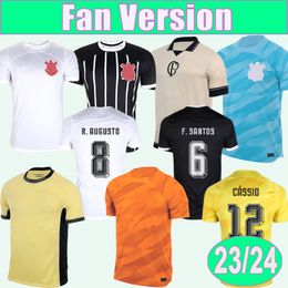 2023 24 GUEDES Mens Soccer Jerseys GIL FAGNER CANTILLO R.AUGUSTO CASSIO Home Away 3rd 4TH Black Goalkeeper Football Shirts
