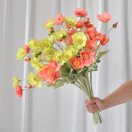 Decorative Flowers 3Pcs Simulation Flower Branch Artificial Plants For Home Decor Vase Insert Wedding Party Arrangment Diy Crafts Festival