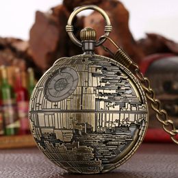 Pocket Watches Punk Retro Musical Pocket Watch Men's Fob Chain Pendant Clock Antique Style Large Size Music Display Pocket Timepiece Gifts 231208