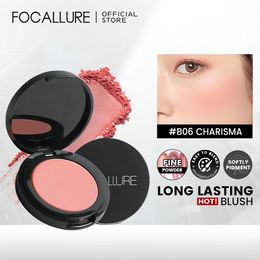 Blush FOCALLURE 16 Colors Natural Matte Face Blusher Nourishing Cheek Contour Peach Blush Palette Women Powder Makeup Cosmetics 231208