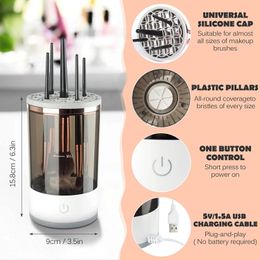 Makeup Brushes Electric Brush Cleaner Automatic Cosmetics for All Size Set USB Charging Cleaning 231202 Q240507