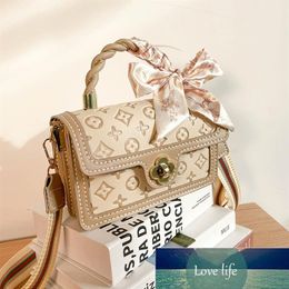 DIY Handmade Shoulder Crossbody Bag Homemade Material Bag Texture Women's Woven New Printing220P