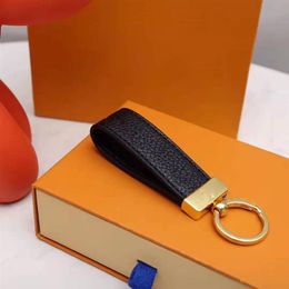 High qualtiy leather KeyRing Holder Brand keychain brand Designers Men Women Car Bag Key chain with box jeyA212R