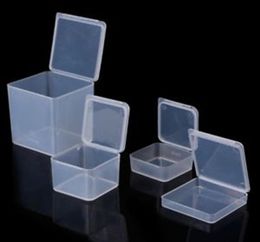 Small Square Clear Plastic Storage Box Transparent Jewelry Storage Boxes Creative Beads Crafts Case Containers1059540