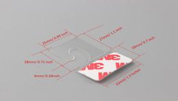 Self Adhesive PET Hang Tabs Plastic hook card merchandise package box bag hangers peghooks plastic display Jhook hanging tab1210164