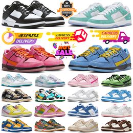 2024 Low Casual Shoes Panda Blossom Buttercup Triple Pink Bubbles Desbloqueie seu espaço se perdido cinza branco sucata UNC Seja True Blue Tint Sports Homens Mulheres Treinadores Sapatilhas