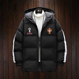 World Cup Portugal fans jacket men's down cotton winter new thickened bread