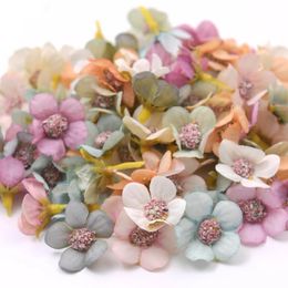 Decorative Flowers 1000pcs Multicolor Daisy Flower Head Mini Silk Artificial For Wedding Engagement Party Home Decor DIY Garland Headdress