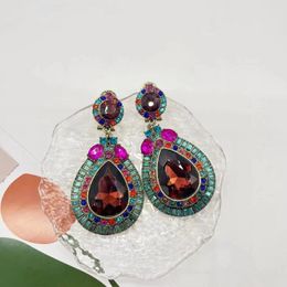 Dangle Earrings Gothic Bohemian Style Colorful Colors Unique Temperament Crafted Pendant