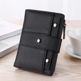 Wallets Fashion Women Leather Female Purse Hasp Solid Multi-Cards Holder Coin Short Slim Small Wallet Zipper