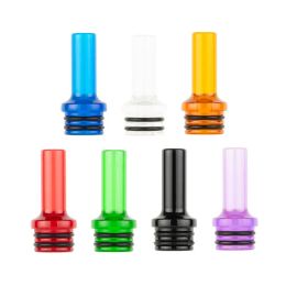 Epoxy Resin 510 Drip Tip Mouthpiece Tips Pure Colour driptip Long Type fit 510 Atomizers Tank ZZ