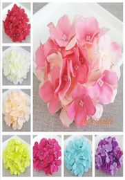 50PCS 15CM 13Colors Artificial Hydrangea Decorative Silk Flower Head For DIY Wedding Wall Arch Background Scenery Decoration Acces4081536
