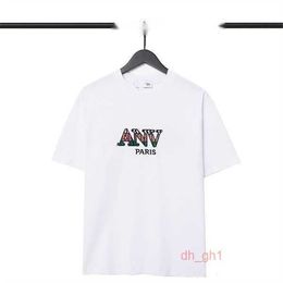 Lanvin Hoodie Men's T-shirts Top Quality Lanvin Mens Angel t Shirts Short Sleeves Palm Embroidery Anti Wrinkle Fashion Casual Men Clothing Lanvins X3WZ