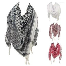 Scarves Adult Arab Dustproof Scarf With Lattice Pattern Square Keffiyeh Headscarf