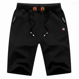 Men's Shorts Summer Breeches 2023 Cotton Casual Black Men Boardshorts Classic Brand Clothing Beach Male