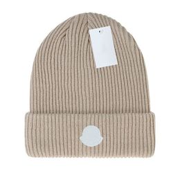 Stylish wool knitted hat for women designer cap for men knitted MoncKler cashmere hat for winter warm hat M-4