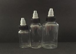 PET Bottle 30pcs 30ml 50ml 60ml 100ml 120ml Cap PET Plastic E Liquid Bottle With Off Caps Dropper Bottles8452651