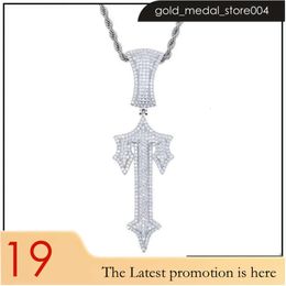 Trapstar Pendant Necklaces London Hip Hop Cross Inlaid Zircon Pop Rap Style Wearable Tennis Chain Cuba Drop Delive Delivery Jewellery P Dhrhe 63