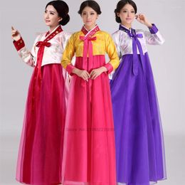 Ethnic Clothing 2023 Traditional Korean Vintage Dress Hanbok Fairy Stage Performance Ancient Folk Dance Suit Chiffon Banquet Evening